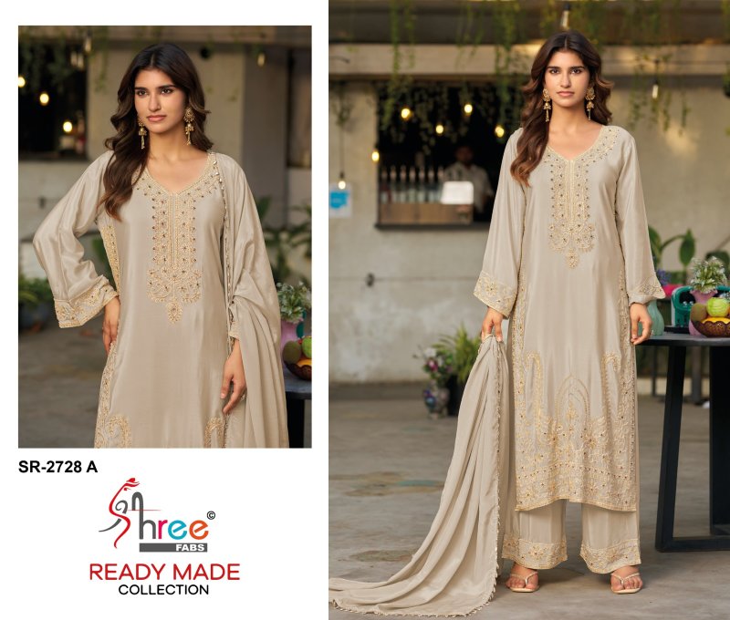 Sr 2788 A To D By Shree Viscose Crepe Silk Readymade Pakistani Suits 